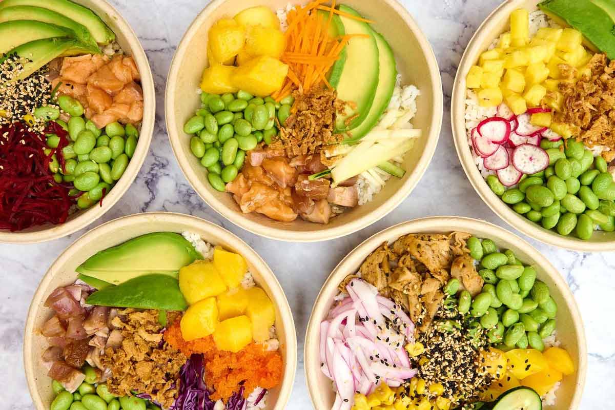 Poke Bowl Restaurant Interior