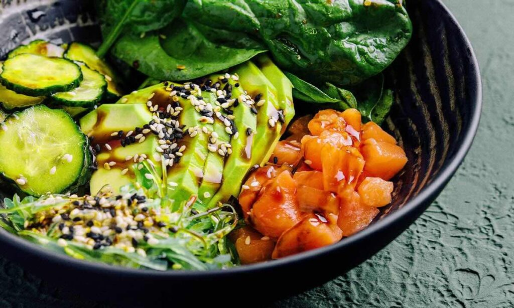 Saucy Salmon Poke Bowl